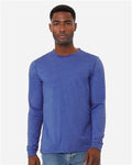 BELLA + CANVAS 3501CVC Heather True Royal — on model front