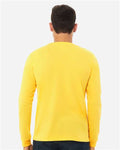 BELLA + CANVAS 3501CVC Heather Yellow Gold — on model back