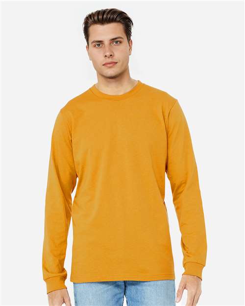 BELLA + CANVAS 3501 Mustard — on model front