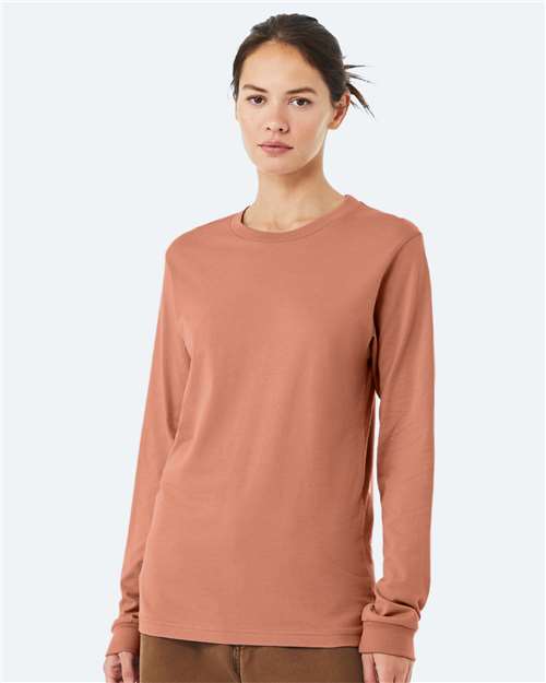 BELLA + CANVAS 3501 Terracotta — on model front