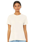 BELLA + CANVAS 6413 Solid Natural Triblend — on model front