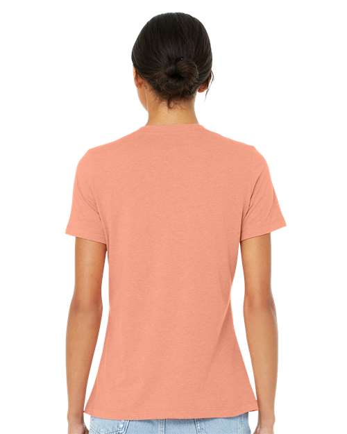 BELLA + CANVAS 6413 Sunset Triblend — on model back