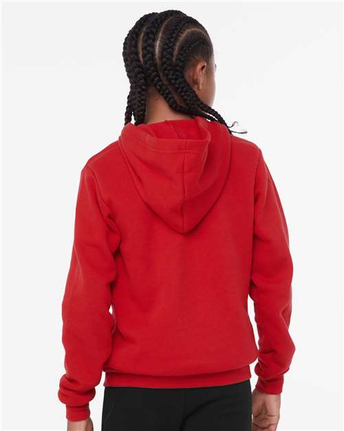 BELLA + CANVAS 3719Y Red — on model back