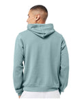 BELLA + CANVAS 3729 Heather Blue Lagoon — on model back