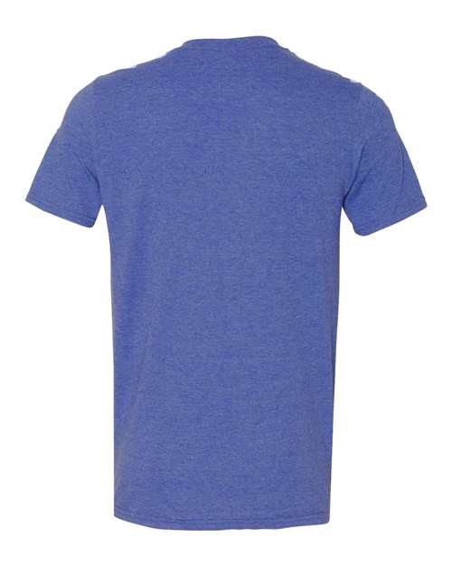 Gildan 980 Heather Blue — back