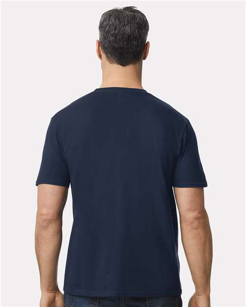 Gildan 980 Navy — on model back