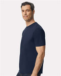 Gildan 980 Navy — on model side