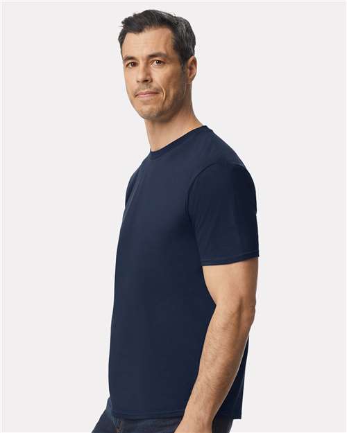 Gildan 980 Navy — on model side
