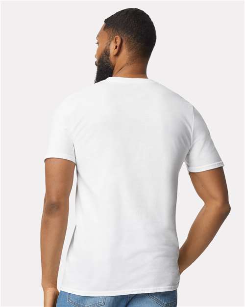 Gildan 980 White — on model back