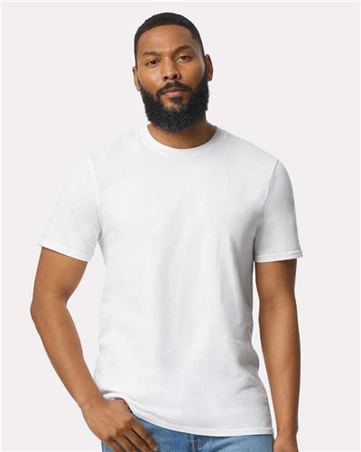 Gildan 980 White — on model front