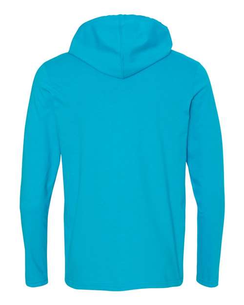 Gildan 987 Caribbean Blue/ Dark Grey — back