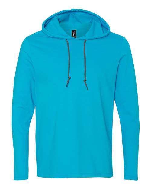 Gildan 987 Caribbean Blue/ Dark Grey — front