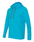 Gildan 987 Caribbean Blue/ Dark Grey — side