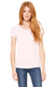 Bella + Canvas 1005 - Women's Baby Rib Short Sleeve V-Neck Tee - Pink