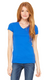 Bella + Canvas 1005 - Women's Baby Rib Short Sleeve V-Neck Tee - True Royal