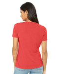 BELLA + CANVAS 6415 Red Triblend — on model back