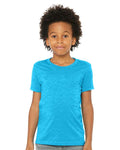 BELLA + CANVAS 3001YCVC Neon Blue — on model front