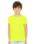 BELLA + CANVAS 3001YCVC Neon Yellow — on model front