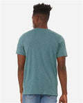 BELLA + CANVAS 3005CVC Heather Deep Teal — on model back