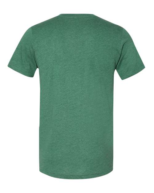BELLA + CANVAS 3005CVC Heather Grass Green — back