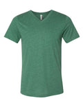 BELLA + CANVAS 3005CVC Heather Grass Green — front