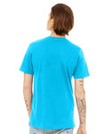BELLA + CANVAS 3005CVC Neon Blue — on model back