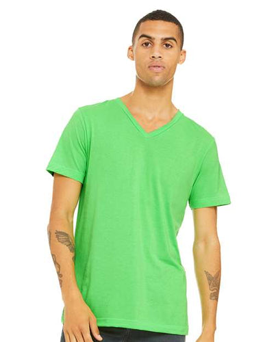 BELLA + CANVAS 3005CVC Neon Green — on model front