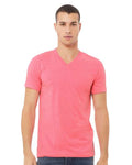 BELLA + CANVAS 3005CVC Neon Pink — on model front