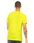 BELLA + CANVAS 3005CVC Neon Yellow — on model back