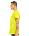 BELLA + CANVAS 3005CVC Neon Yellow — on model side