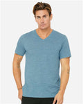 BELLA + CANVAS 3655 Denim Slub — on model front
