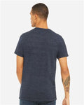 BELLA + CANVAS 3655 Navy Slub — on model back