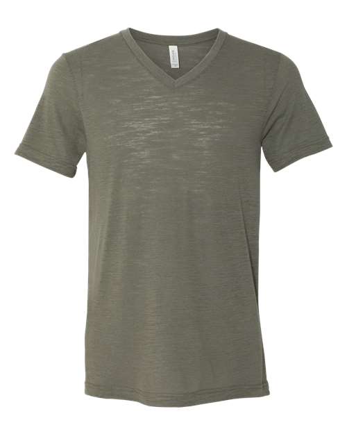 BELLA + CANVAS 3655 Olive Slub — front