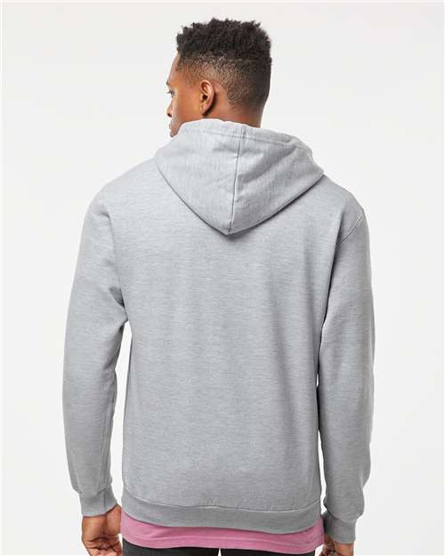 Tultex 331 Heather Grey — on model back