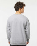 Tultex 340 Heather Grey — on model back