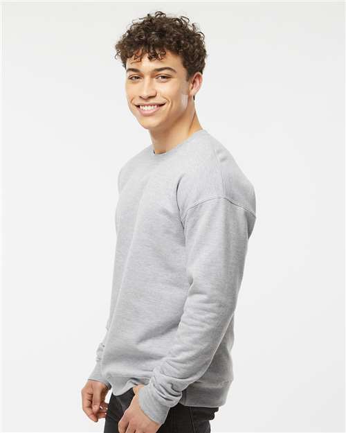 Tultex 340 Heather Grey — on model side