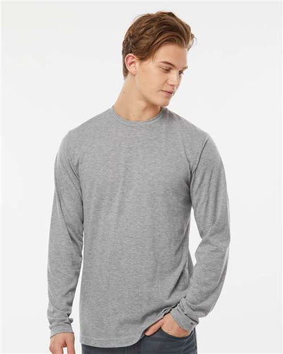 Tultex 242 Heather Grey — on model front