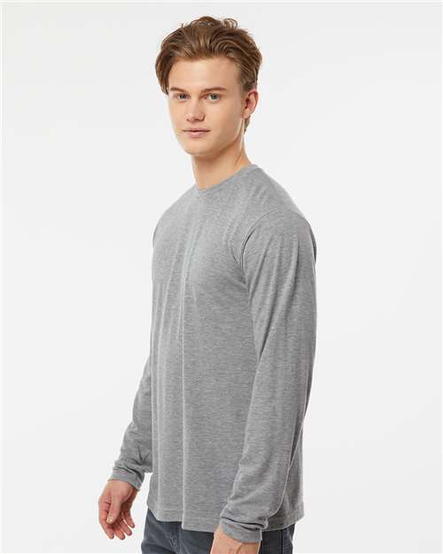 Tultex 242 Heather Grey — on model side