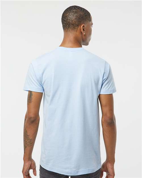 Tultex 202 Baby Blue — on model back