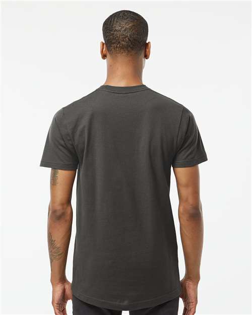 Tultex 202 Charcoal — on model back