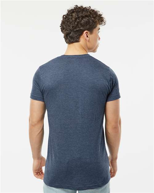 Tultex 202 Heather Denim — on model back