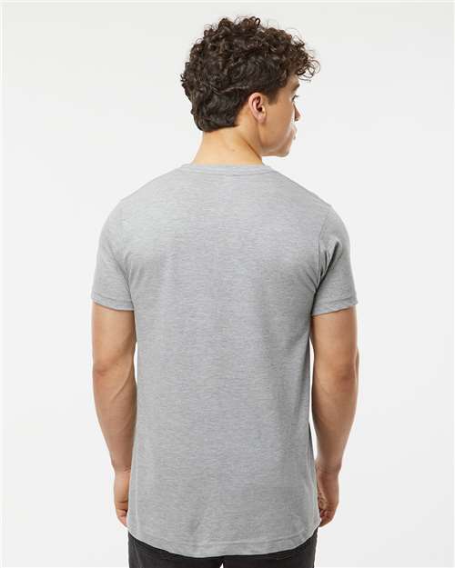 Tultex 202 Heather Grey — on model back
