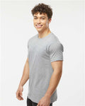Tultex 202 Heather Grey — on model side