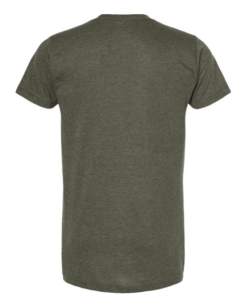Tultex 202 Heather Military Green — back