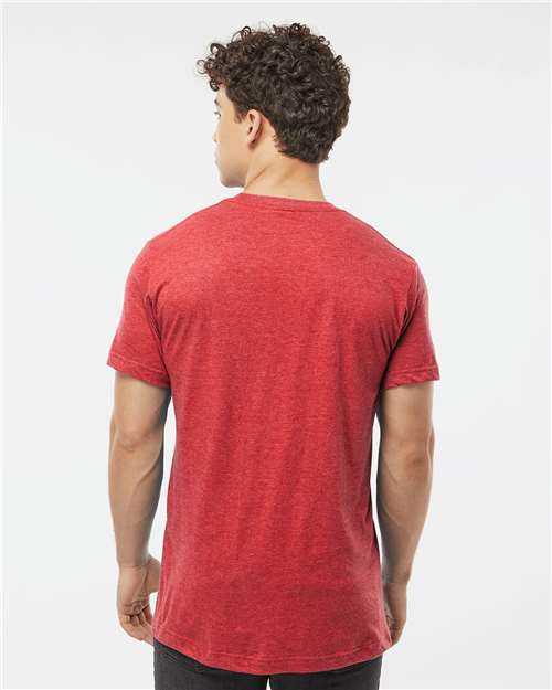Tultex 202 Heather Red — on model back