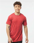 Tultex 202 Heather Red — on model front