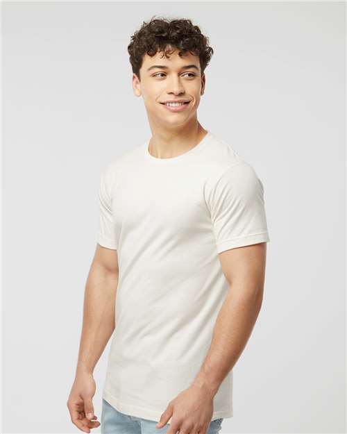 Tultex 202 Vintage White — on model side