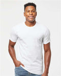 Tultex 202 White — on model front