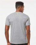 Tultex 207 Heather Grey — on model back