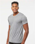 Tultex 207 Heather Grey — on model side
